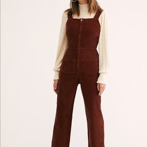 Free People Luna Cord Overalls